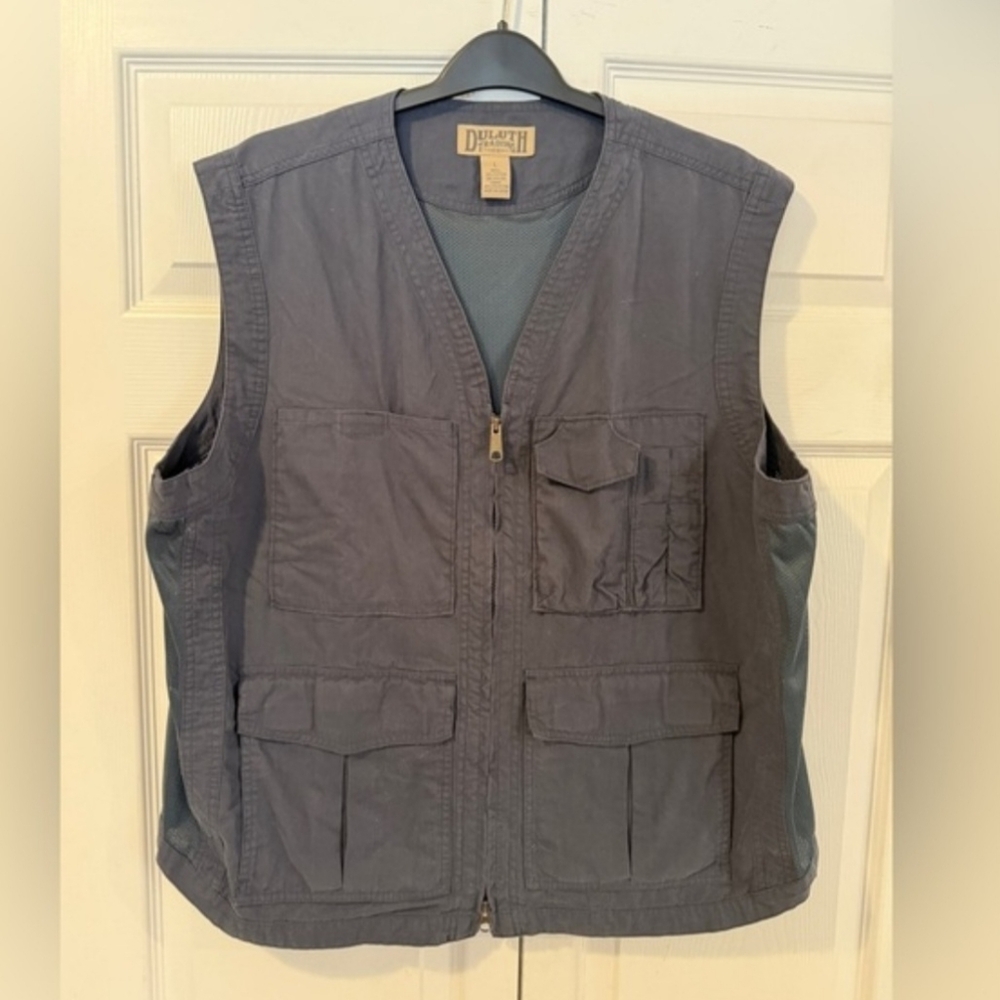 Duluth Trading Co Hiking Hunting Fishing Zip Vest